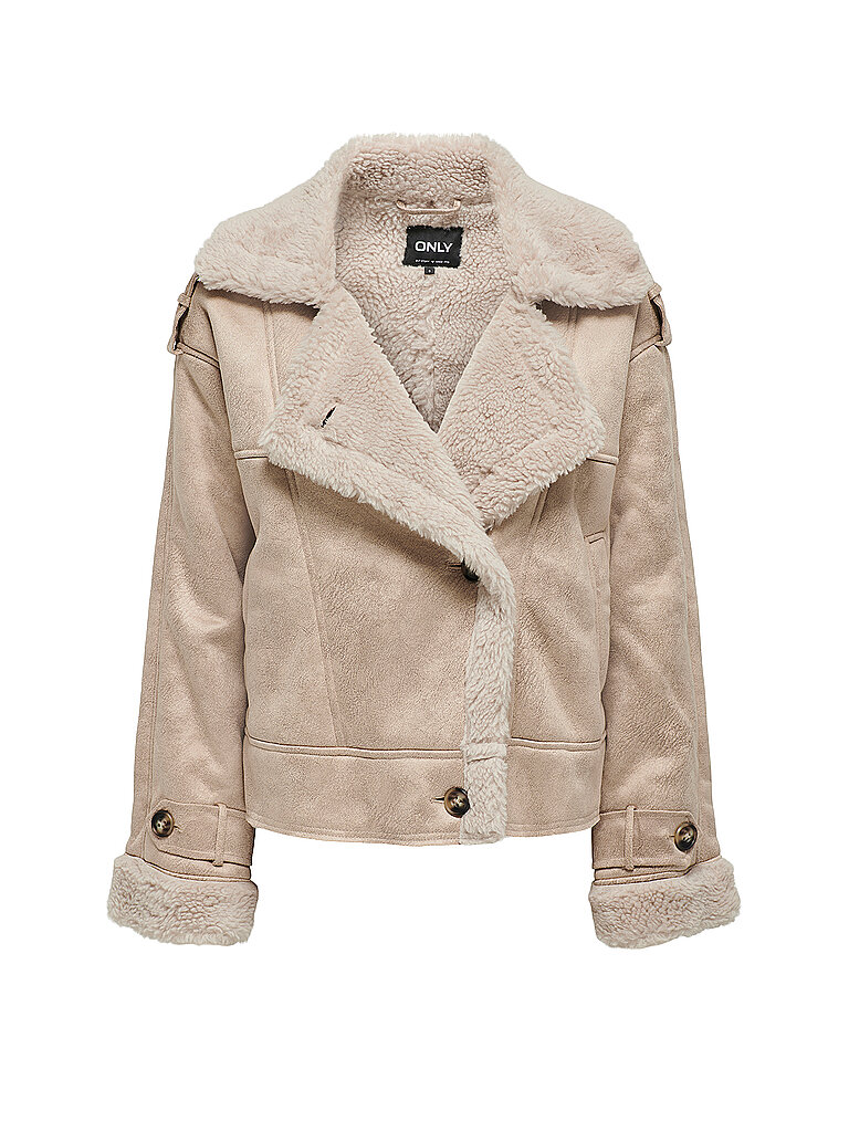 Jacke in Felloptik LVA beige L damen