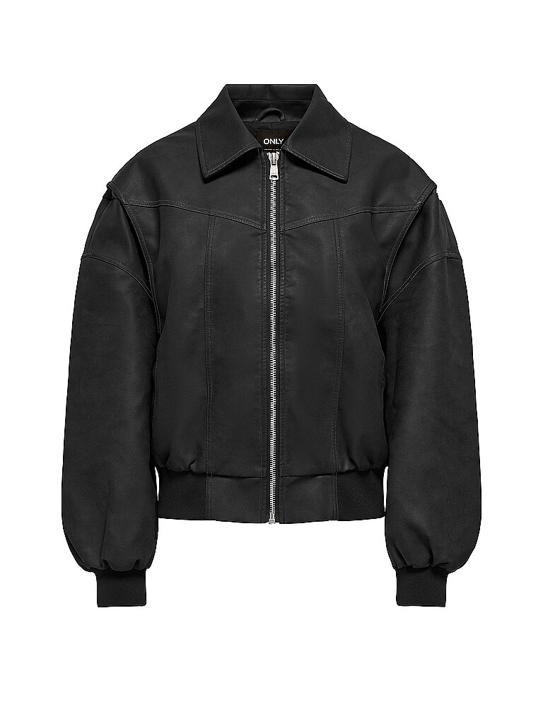 ONLY Jacke in Lederoptik ONLSABA schwarz | M