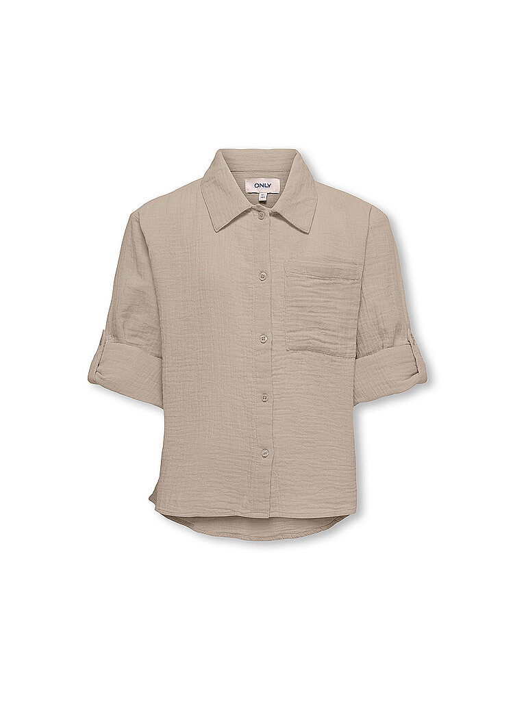 ONLY Mädchen Bluse KOGTHYRA beige   158 baby