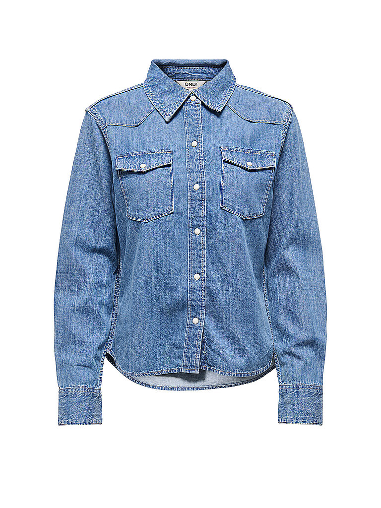 ONLY Jeansbluse ONLCHARLIZE blau   M damen