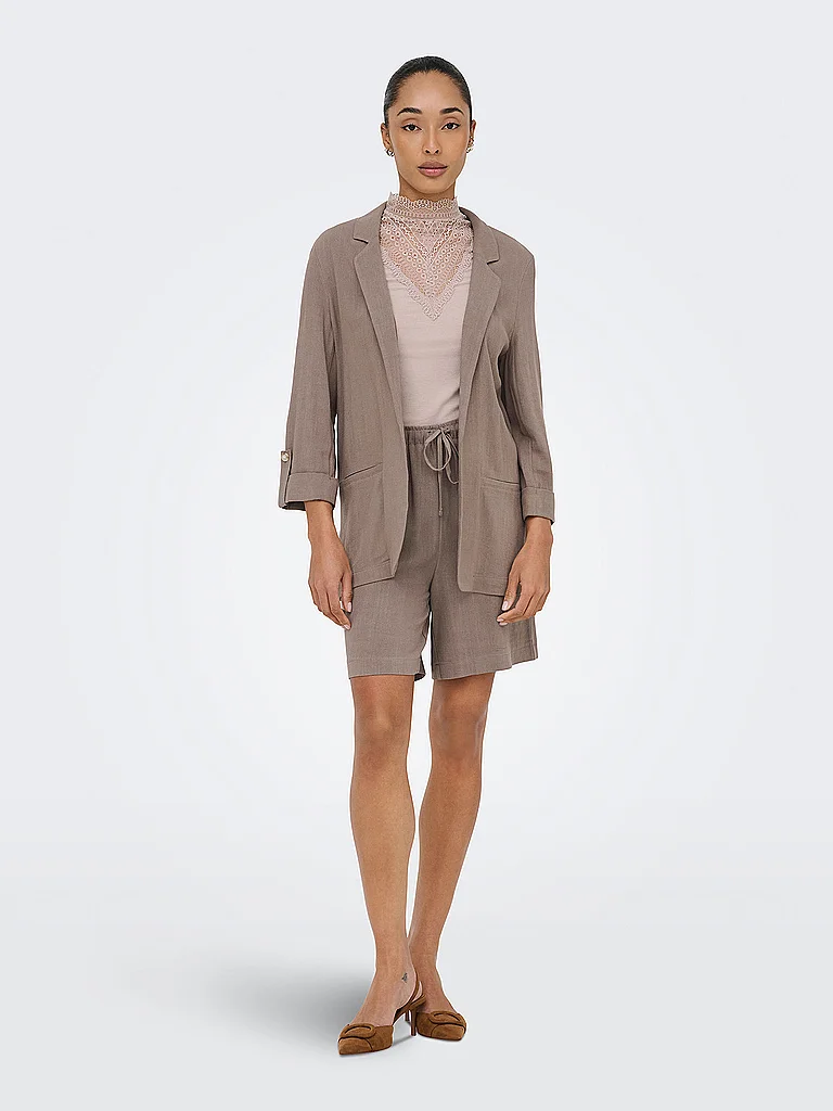 ONLY ONLSIESTA Long Blazer Walnut 38 2
