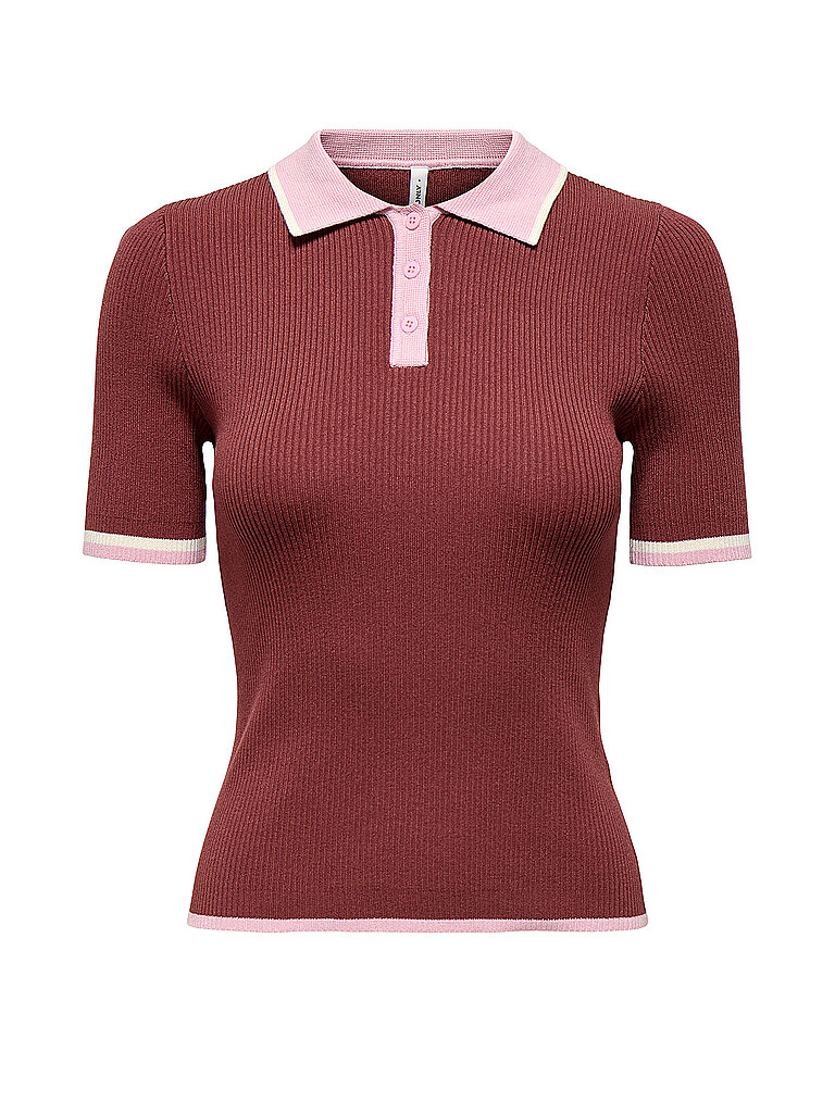 ONLY Poloshirt  ONLMEDDI dunkelrot | XL