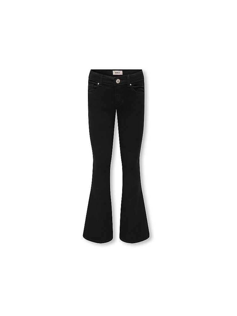 ONLY Mädchen Jeans Flared Fit KOGROYAL  schwarz | 164