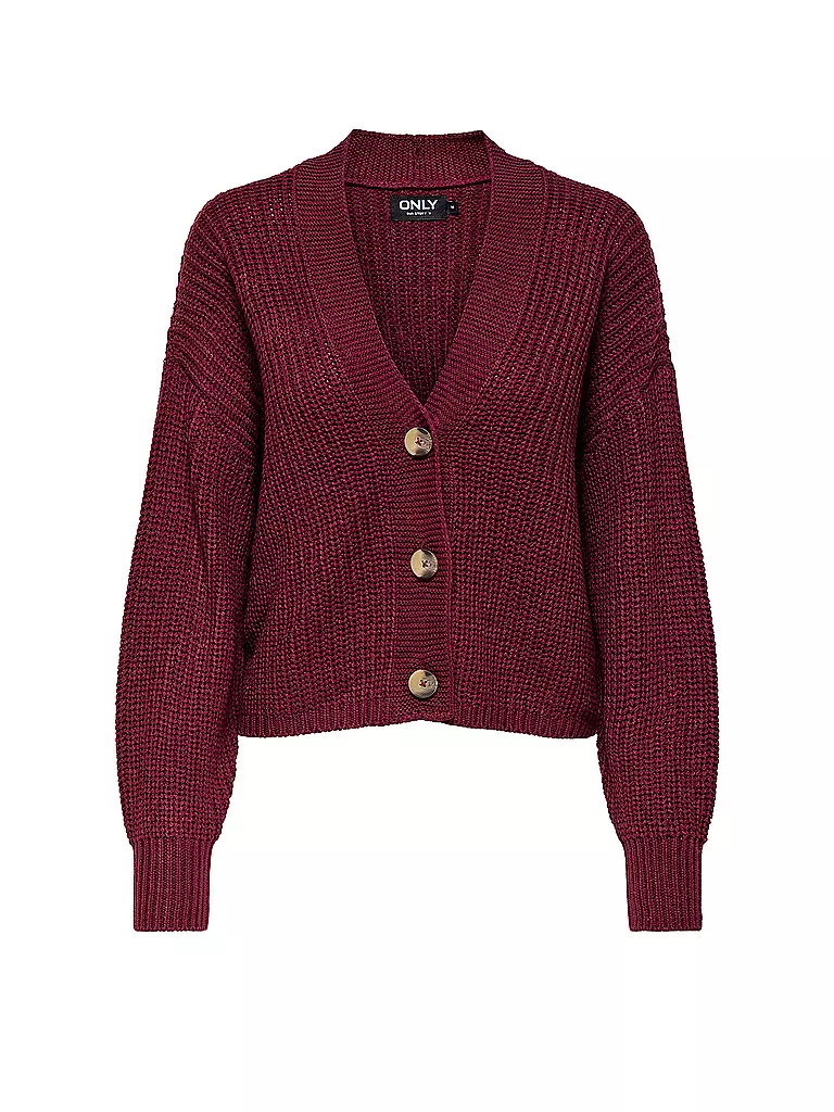 ONLY | Cardigan ONLCAROL | dunkelrot