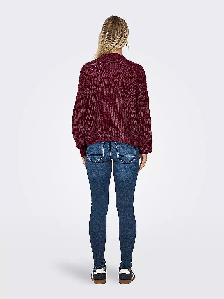 ONLY | Cardigan ONLCAROL | dunkelrot