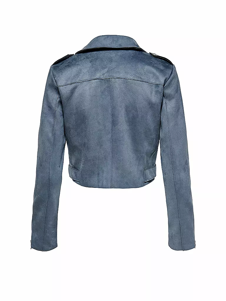 ONLY | Cropped Jacke in Lederoptik " ONLSHERRY "  | blau