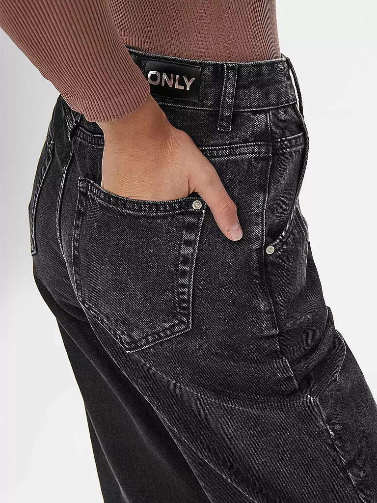 ONLY | Highwaist Jeans Balloon Fit 7/8 ONLTROY  | schwarz