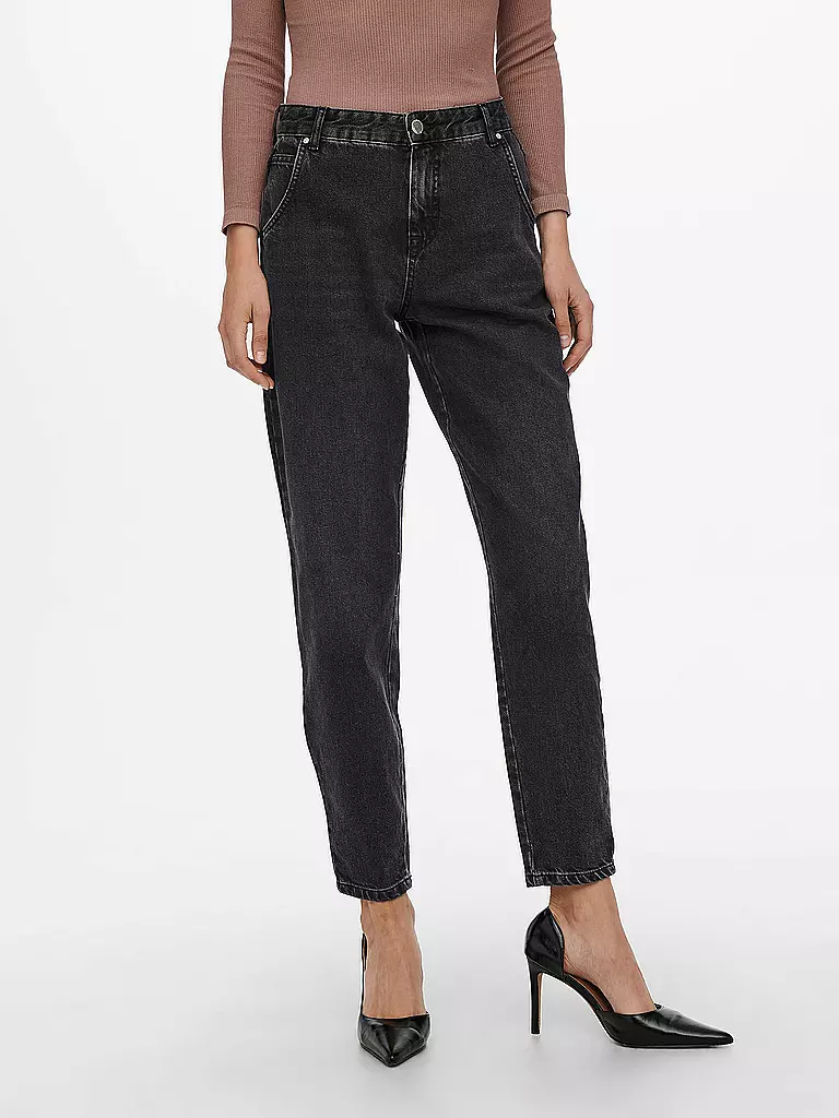 ONLY | Highwaist Jeans Balloon Fit 7/8 ONLTROY | schwarz