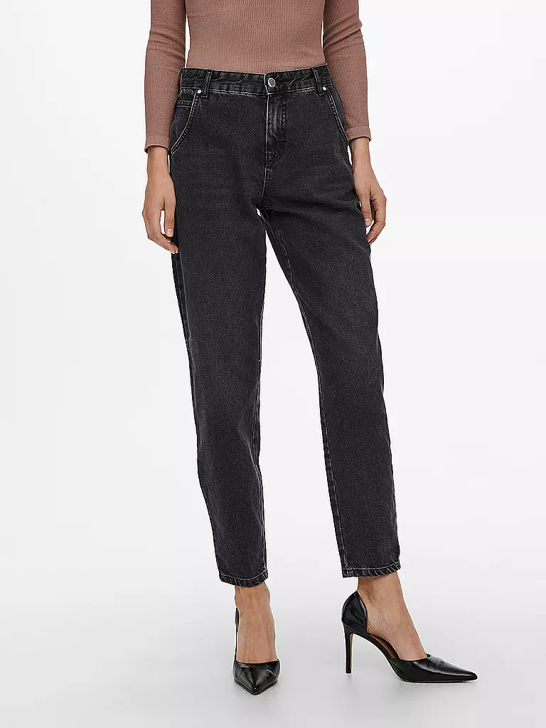 ONLY | Highwaist Jeans Balloon Fit 7/8 ONLTROY | schwarz