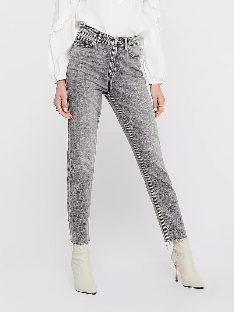 ONLY | Highwaist Jeans Straight Fit ONLEMILY | grau