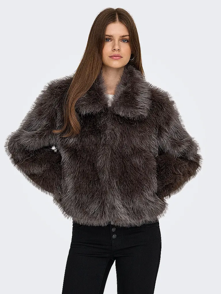 ONLY | Jacke in Felloptik ONLMANNY | Braun