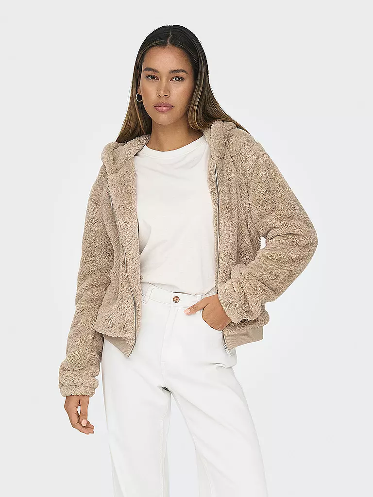 ONLY | Jacke in Felloptik ONLNEWANNA | schwarz