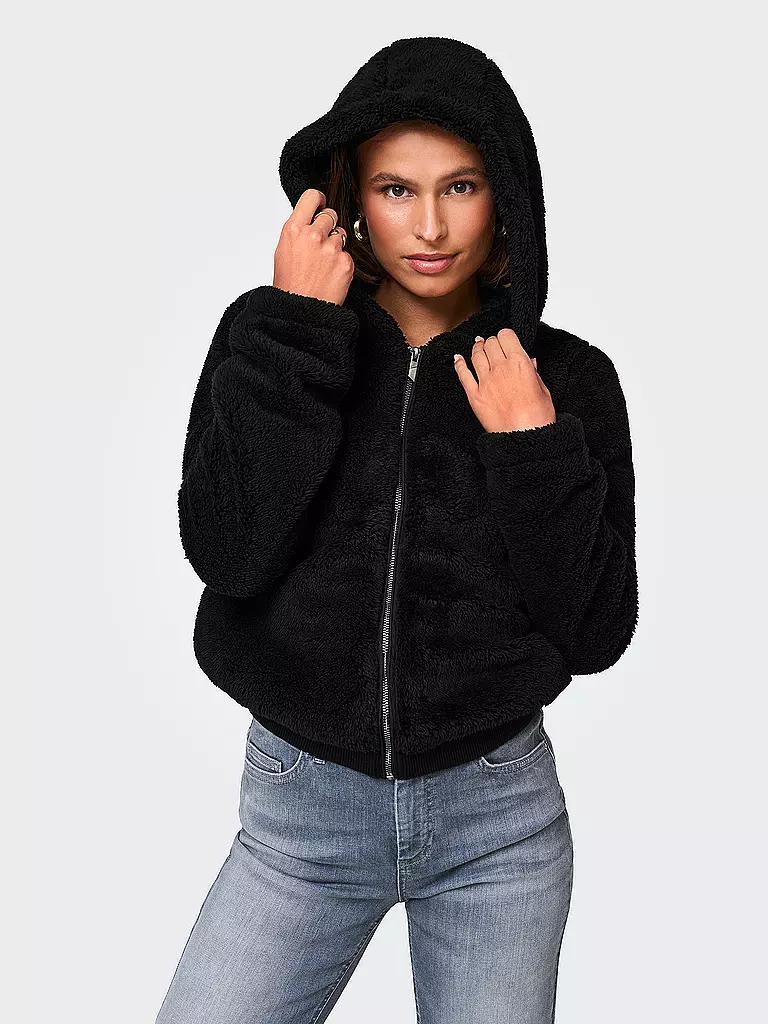 ONLY | Jacke in Felloptik ONLNEWANNA | schwarz