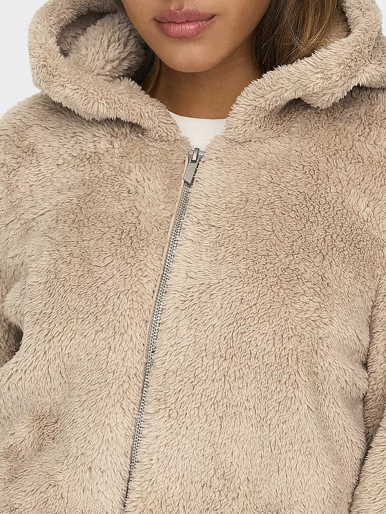 ONLY | Jacke in Felloptik ONLNEWANNA | schwarz