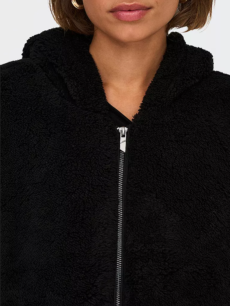 ONLY | Jacke in Felloptik ONLNEWANNA | schwarz