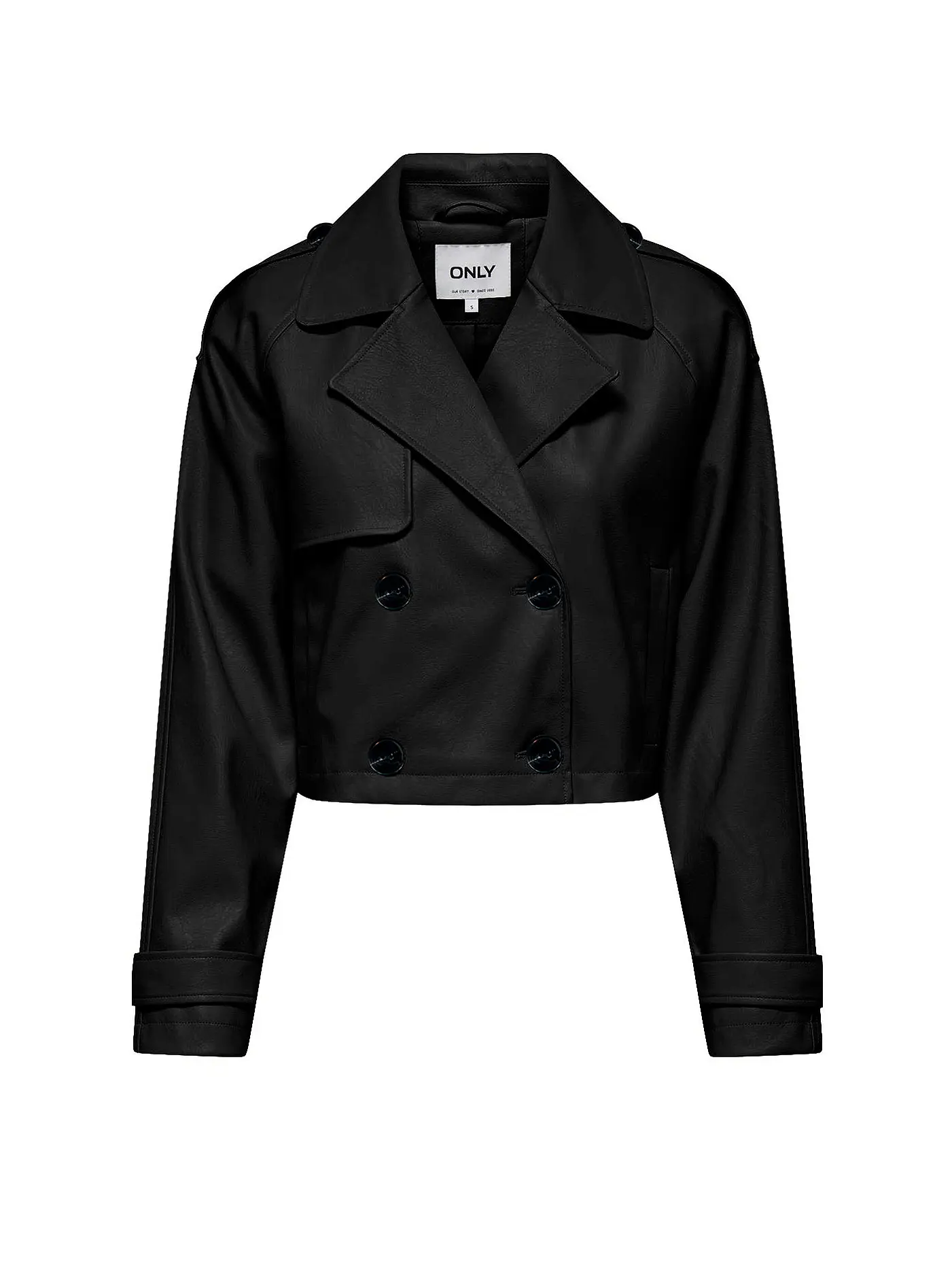 ONLY | Jacke in Lederoptik ONLAMIA  | schwarz