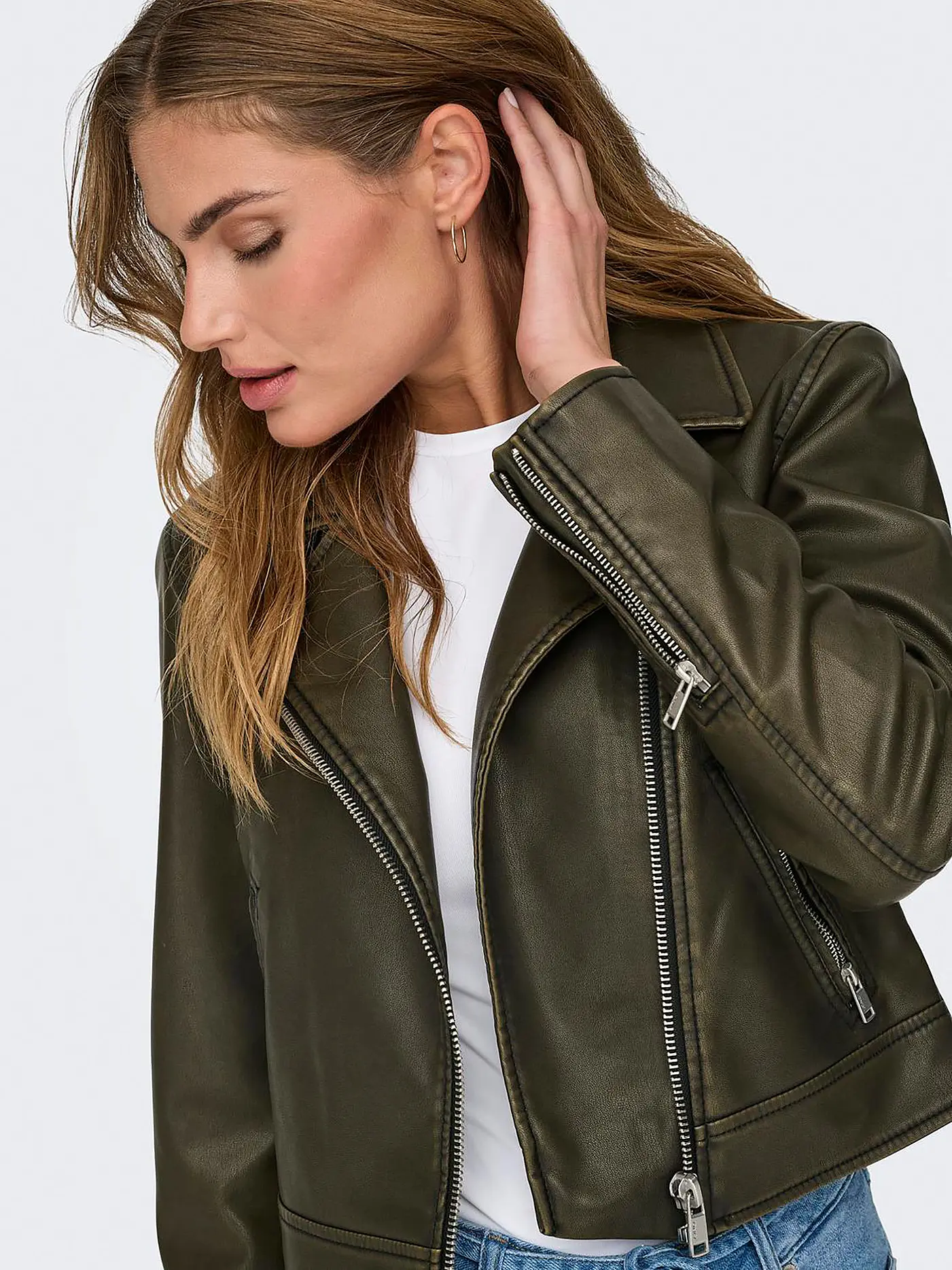 ONLY | Jacke in Lederoptik ONLRIA | schwarz