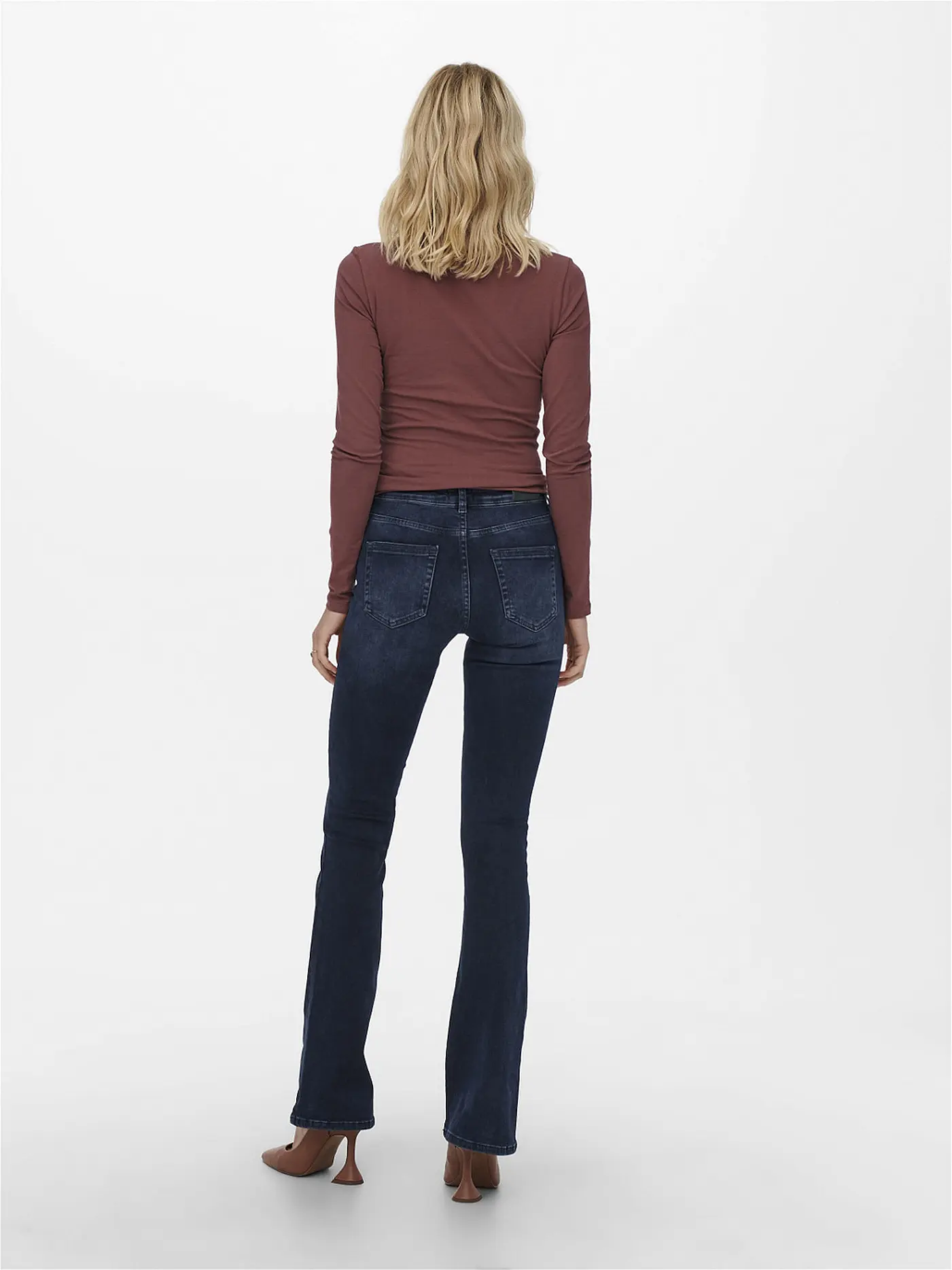 ONLY | Jeans Flared Fit ONLBLUSH | dunkelblau