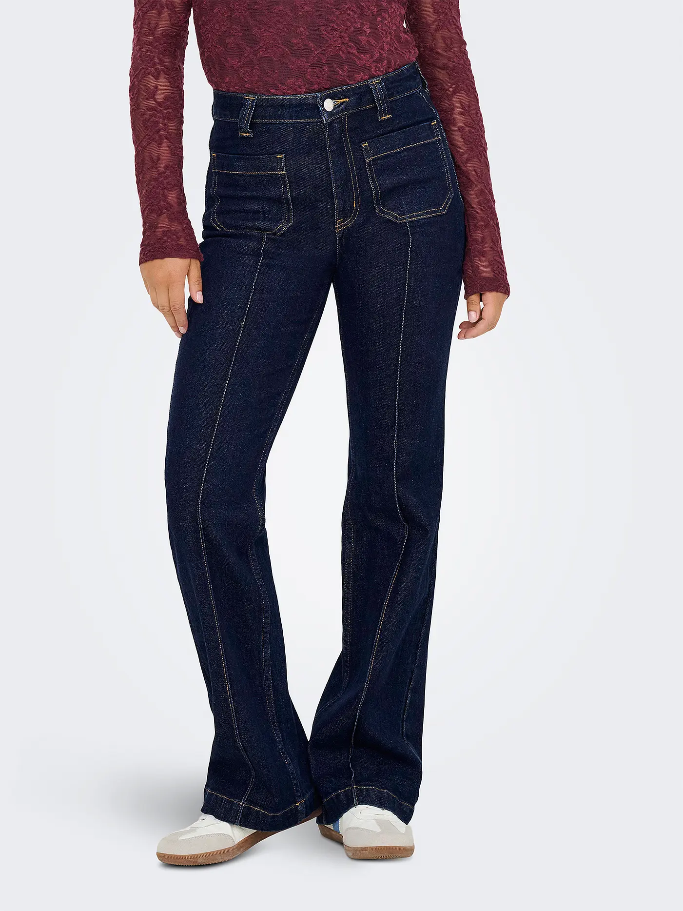 ONLY | Jeans Flared Fit ONLEMILY  | dunkelblau