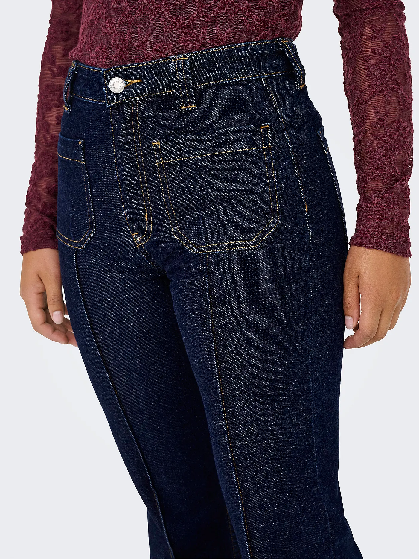 ONLY | Jeans Flared Fit ONLEMILY  | dunkelblau