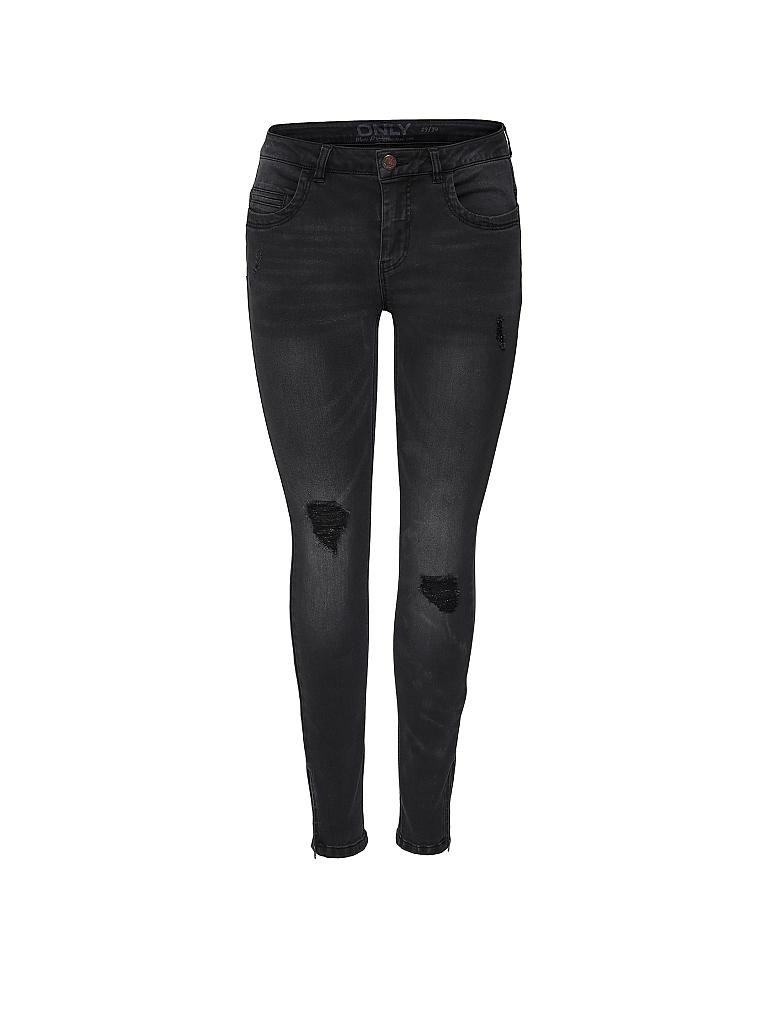 ONLY | Jeans Skinny-Fit "ONLKENDELL" 7/8 | schwarz