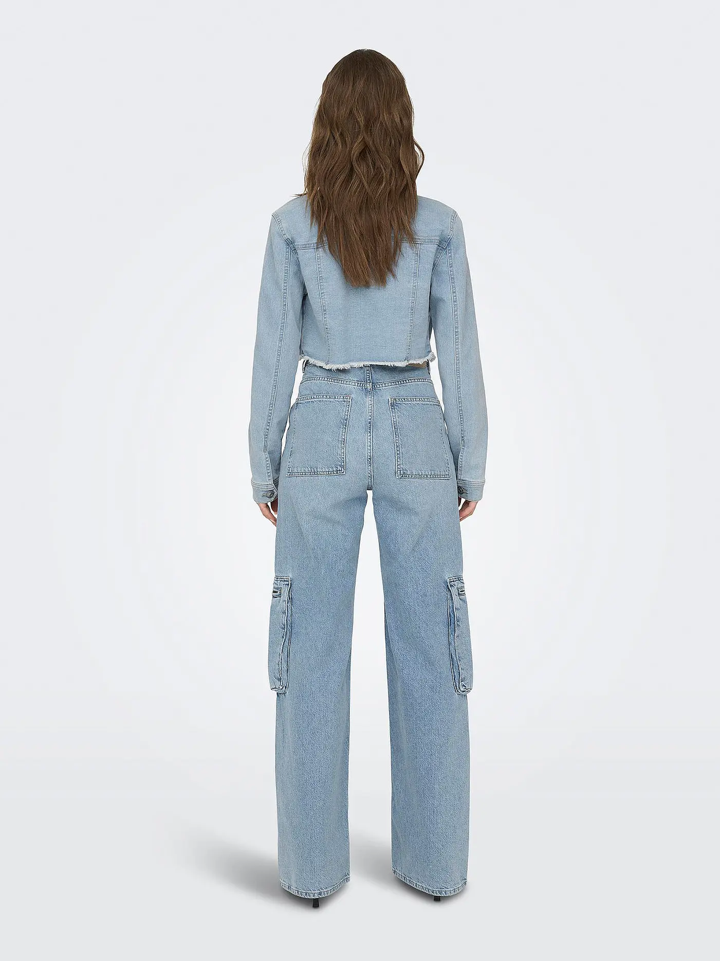 ONLY | Jeansjacke Cropped Fit ONLWONDER  | hellblau
