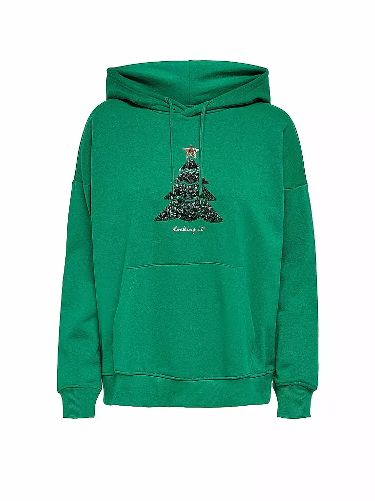ONLY | Kapuzensweater - Hoodie ONLCANDY  | grün