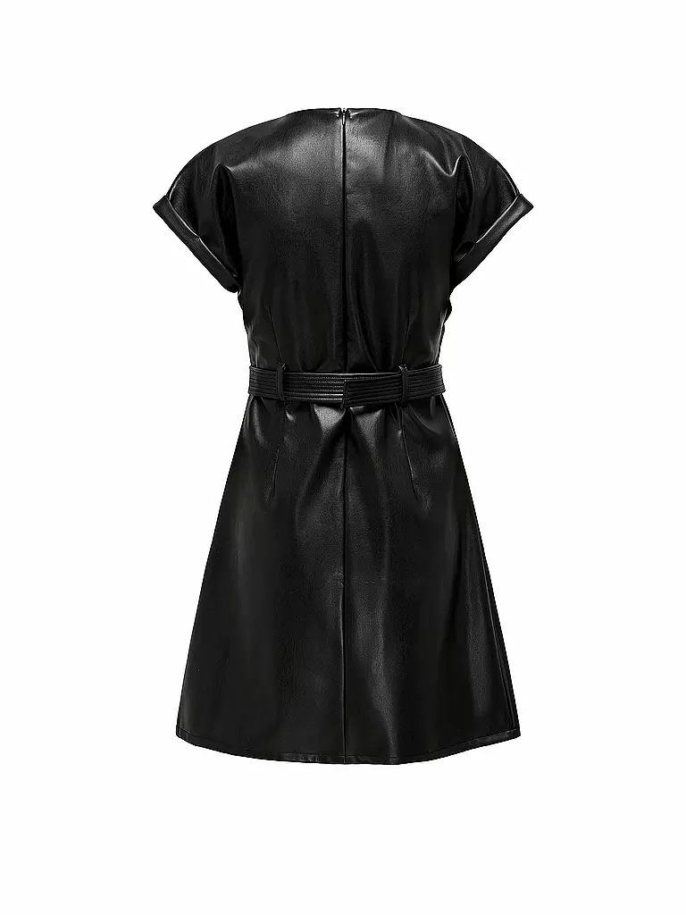 ONLY | Kleid in Lederoptik ONLKELLY  | schwarz