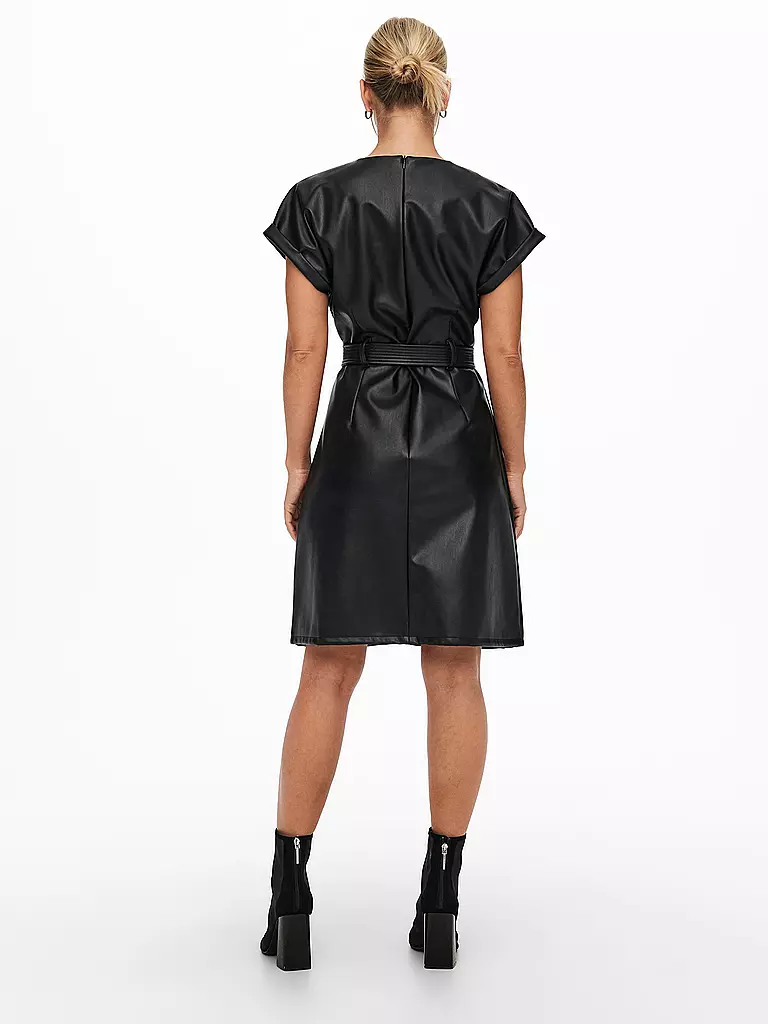ONLY | Kleid in Lederoptik ONLKELLY  | schwarz