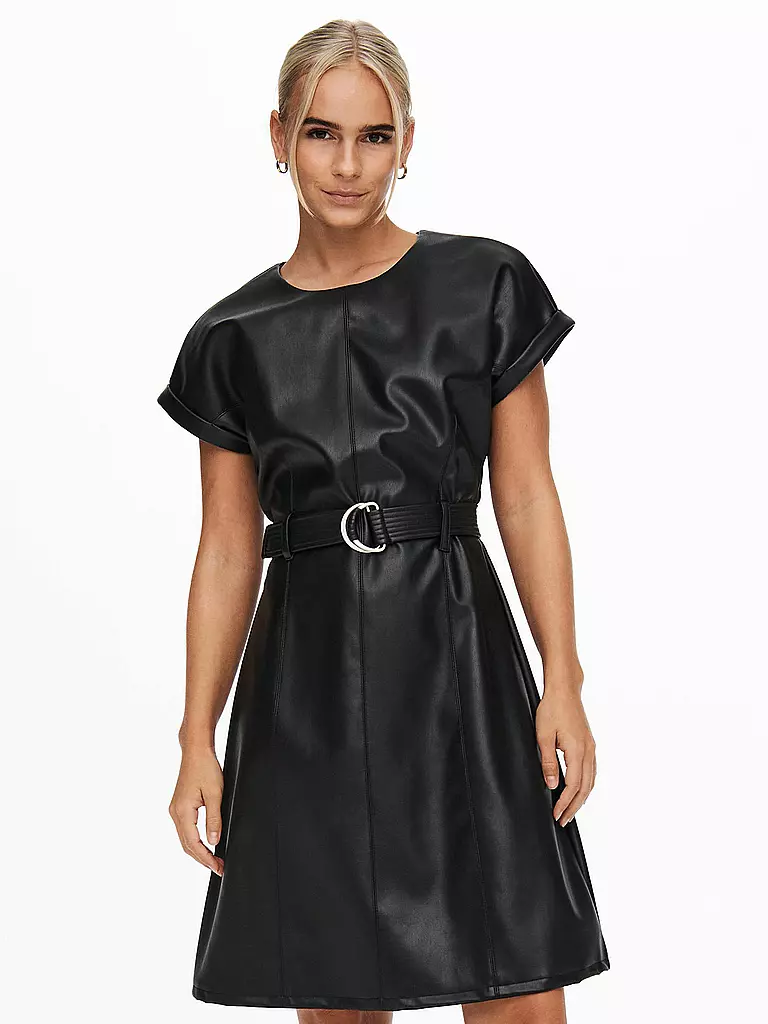 ONLY | Kleid in Lederoptik ONLKELLY  | schwarz