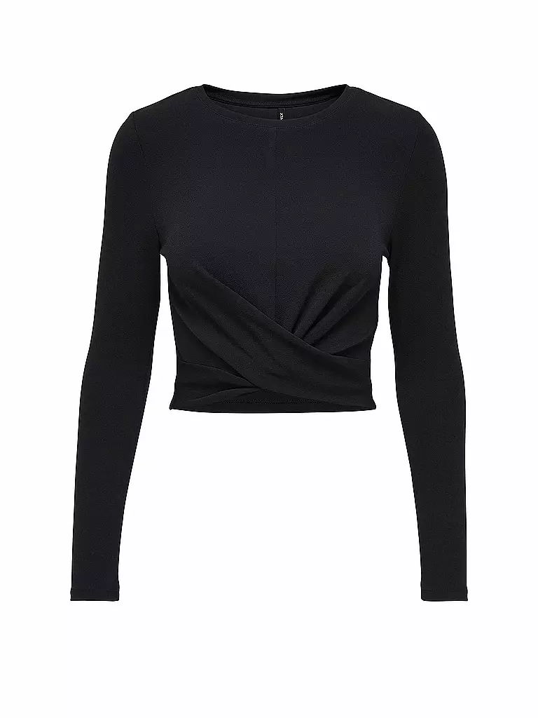 ONLY | Langarmshirt Cropped Fit ONLQUEENY  | schwarz