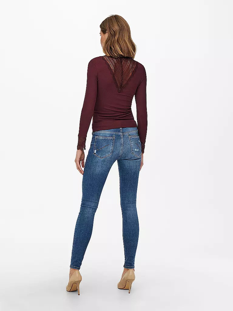 ONLY | Langarmshirt ONLTILDE | beere