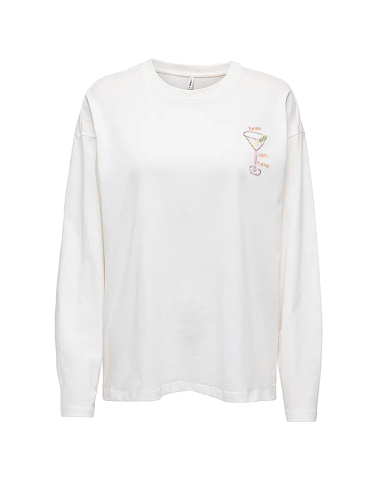 ONLY | Langarmshirt ONLVIVVI  | creme