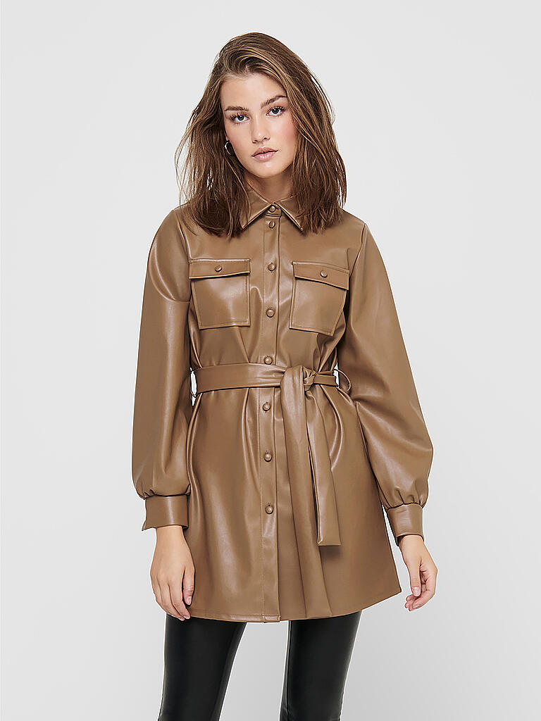 ONLY | Lederkleid ONLRUMA | beige