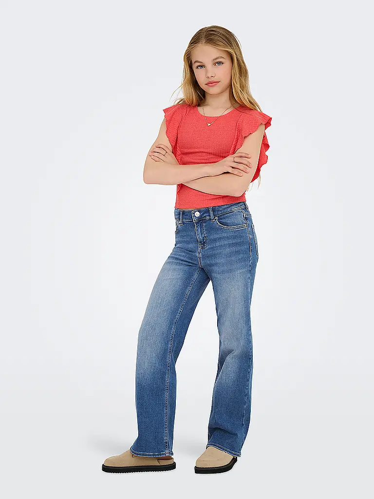 ONLY | Mädchen Jeans Wide Fit  | Blau