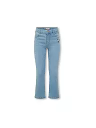 ONLY | Mädchen Jeans Wide Fit KMGROYAL FLARED FLOWER | hellblau