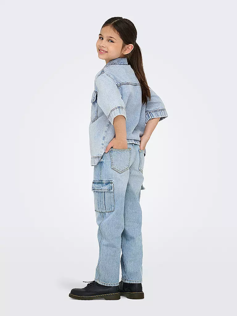 ONLY | Mädchen Jeans Wide Leg  KOGHARMONY | hellblau