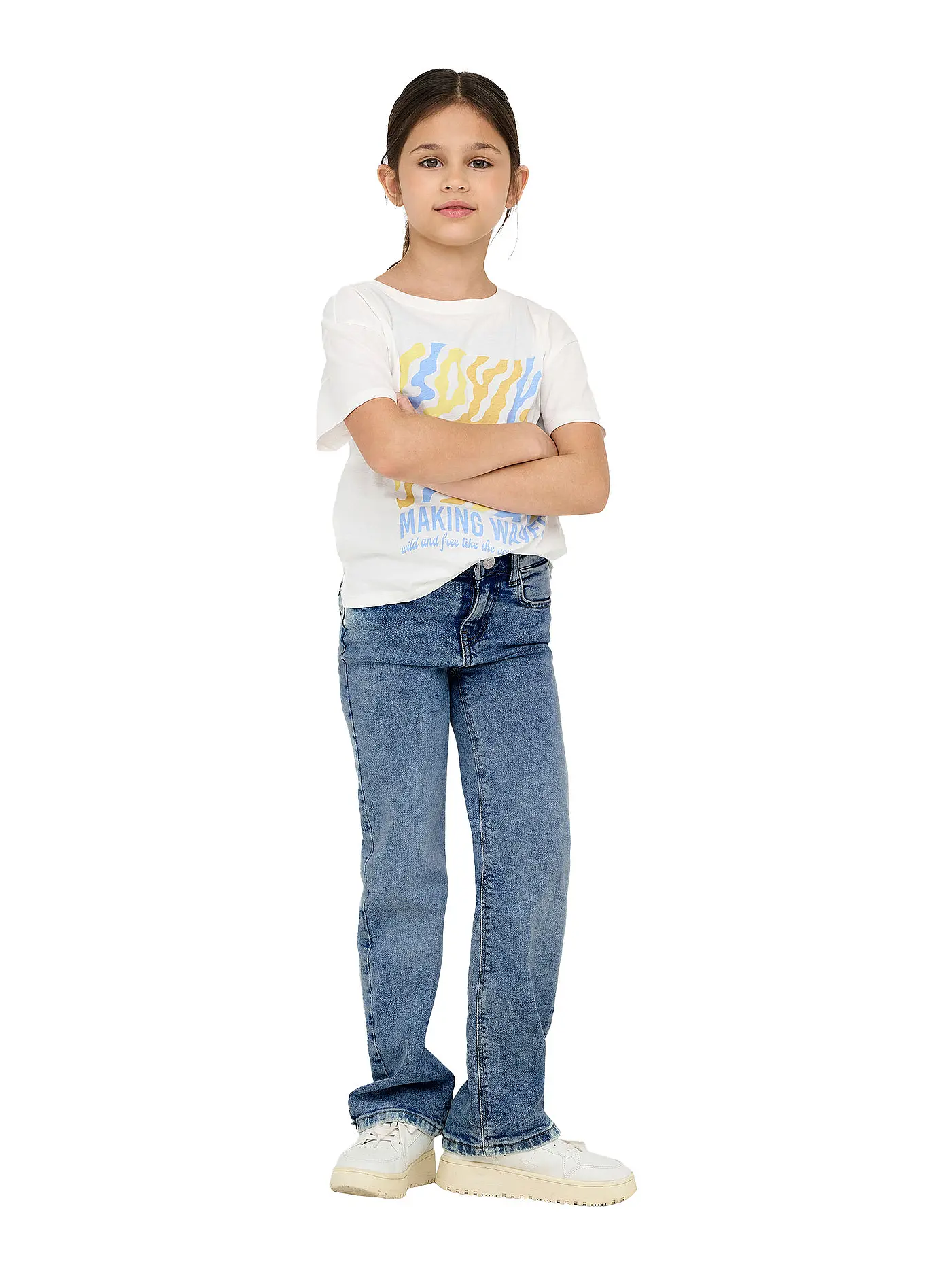 ONLY | Mädchen Jeans Wide Leg KOGJUICY  | hellblau