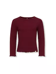 ONLY | Mädchen Langarmshirt KMGTRINNY | dunkelrot