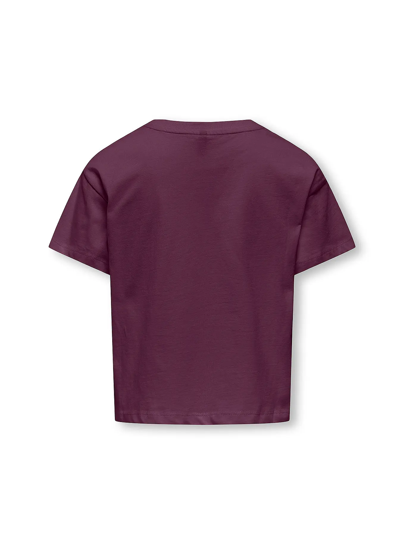 ONLY | Mädchen T-Shirt KOGMAIKEN LIFE CROPHEART  | dunkelrot