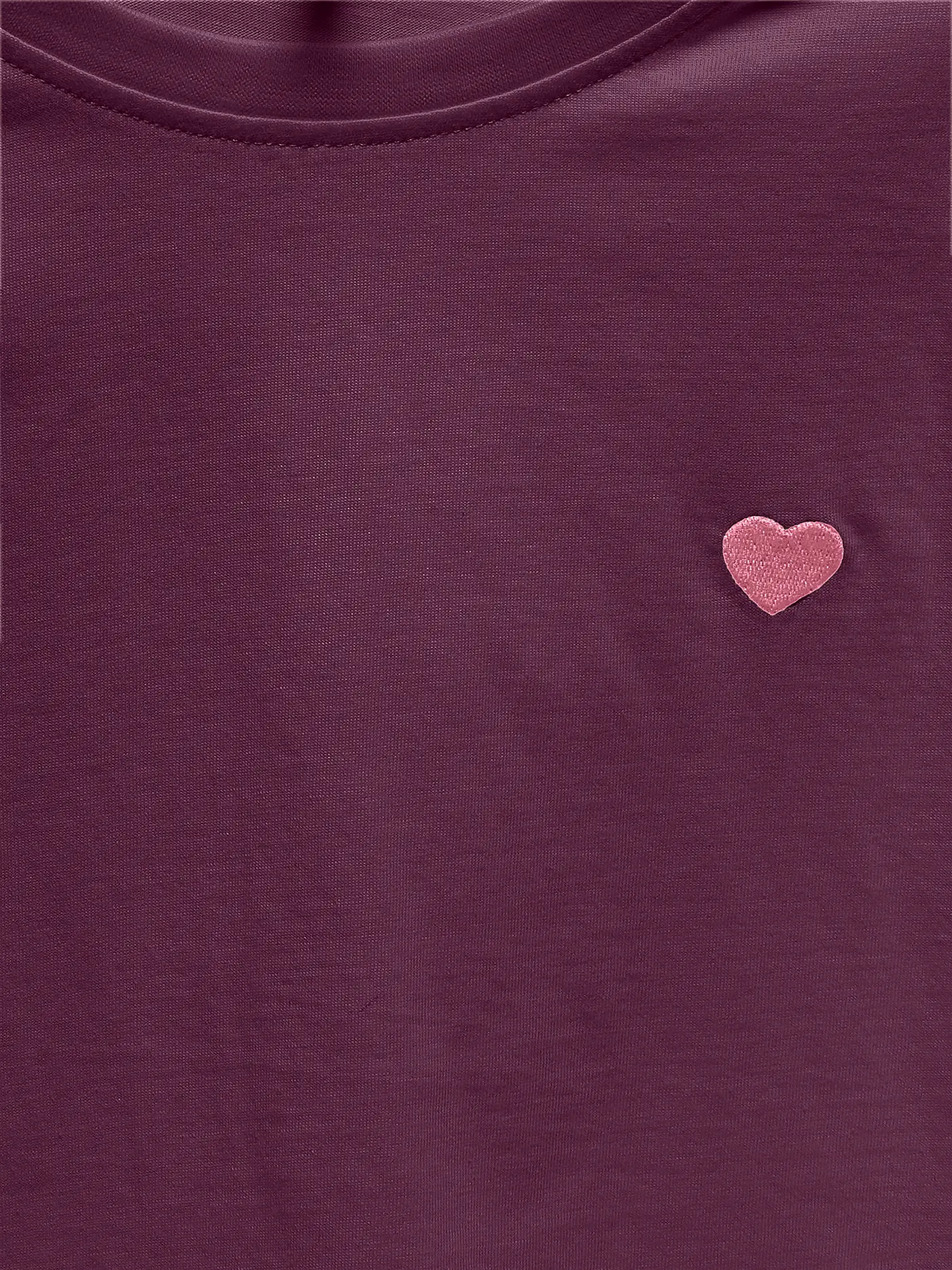 ONLY | Mädchen T-Shirt KOGMAIKEN LIFE CROPHEART  | dunkelrot