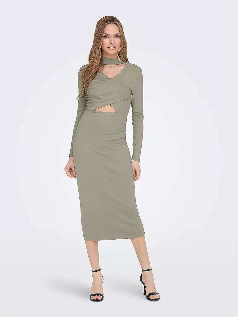 ONLY | Midikleid ONLINA | hellgrau