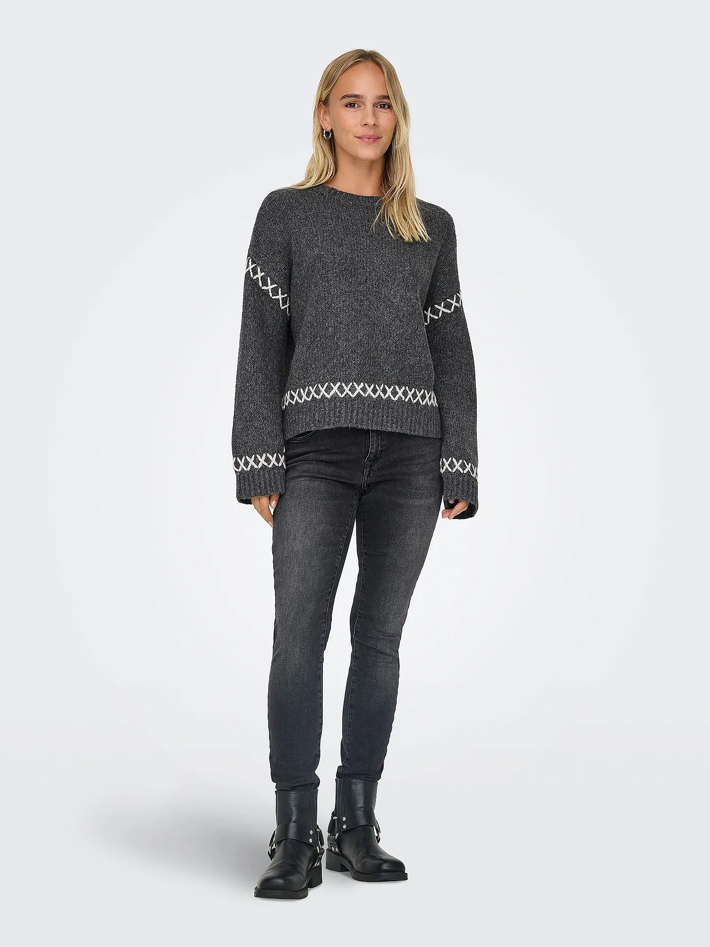 ONLY | Pullover ONLAMANDA | grau