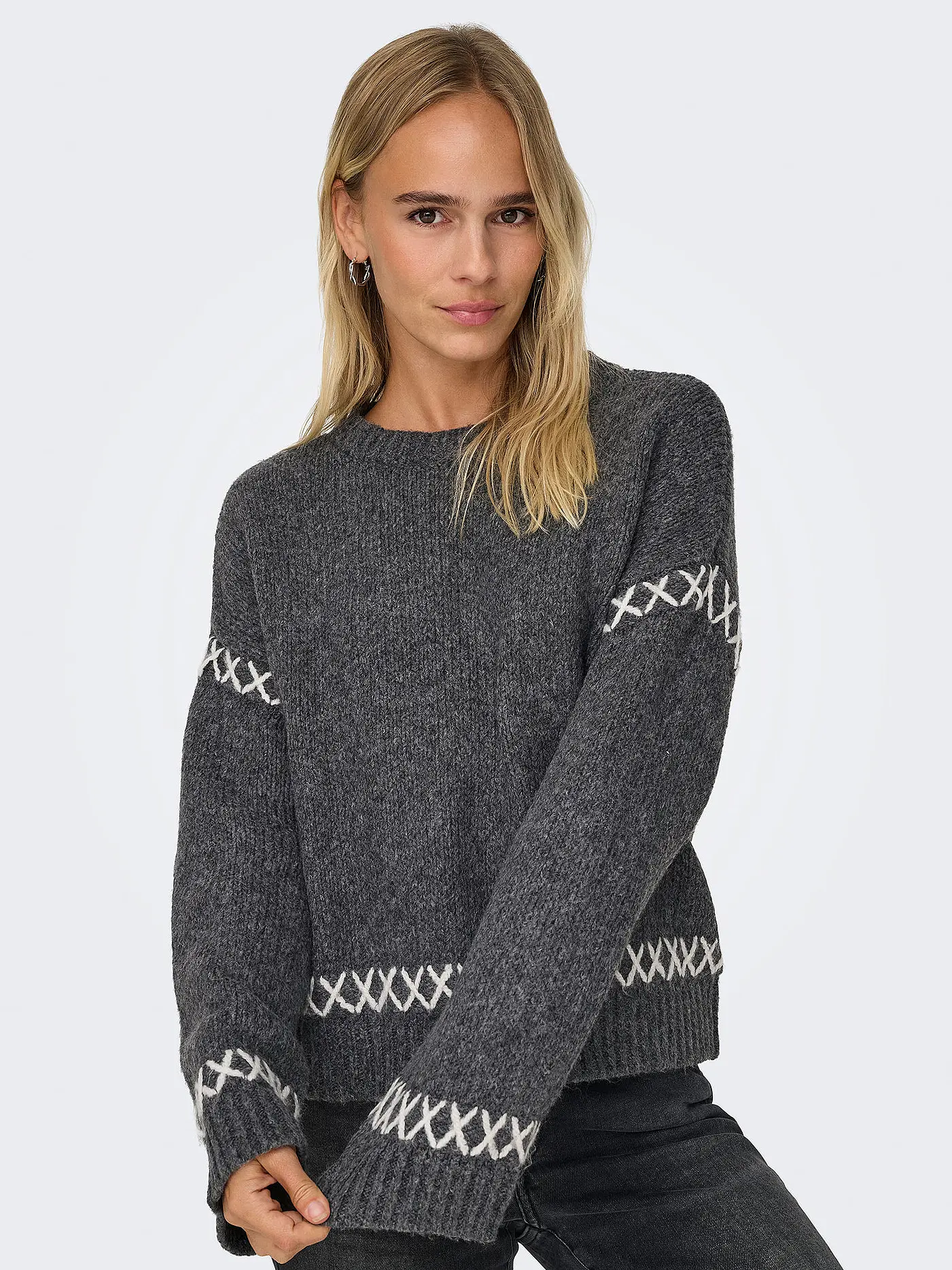 ONLY | Pullover ONLAMANDA | grau