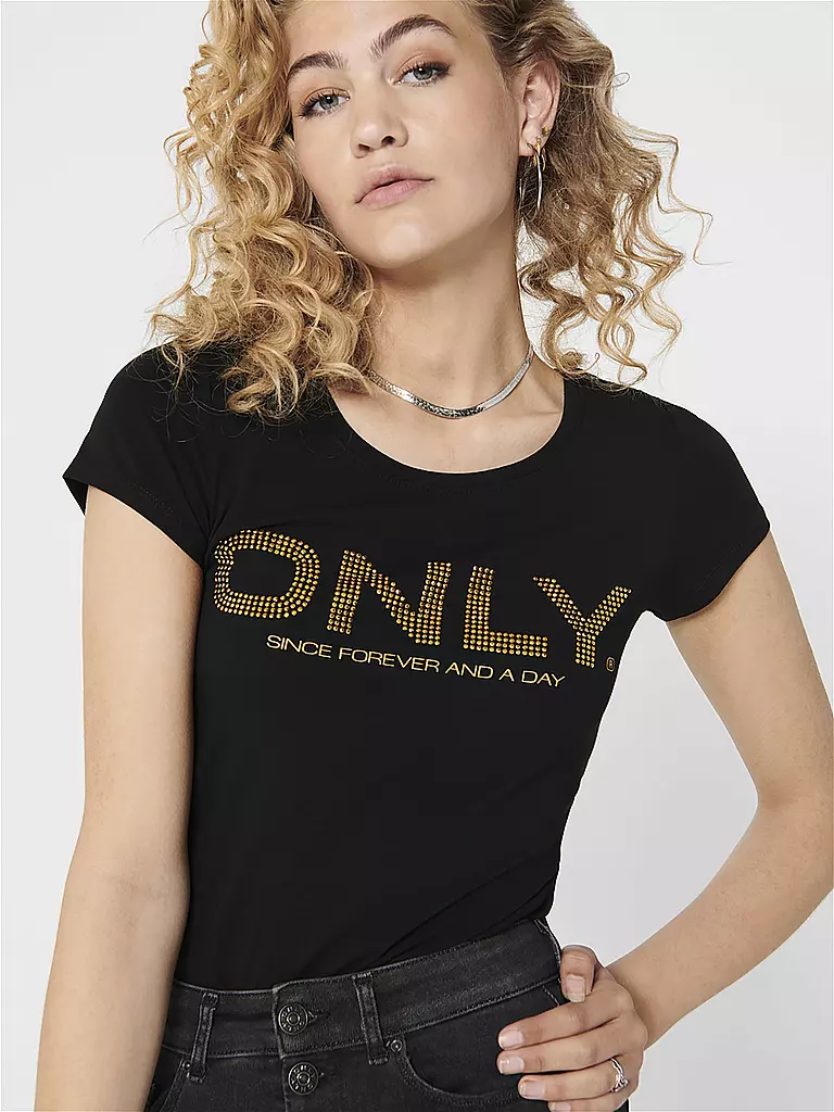 ONLY | T-Shirt "ONLHELENE" | schwarz
