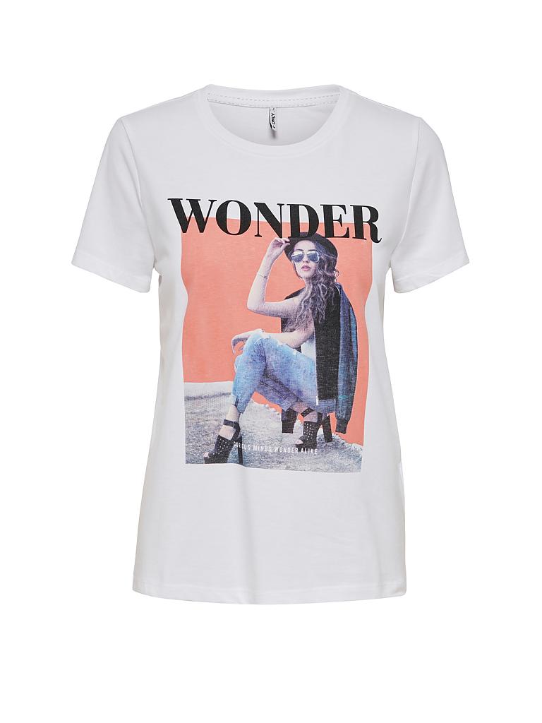 ONLY | T-Shirt "ONLINDRE LIFE" | weiß