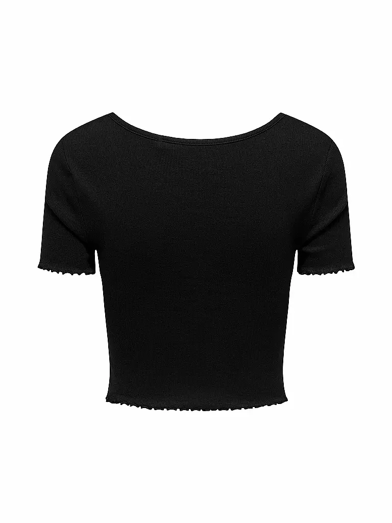 ONLY | T-Shirt Cropped Fit ONLBETTY | schwarz