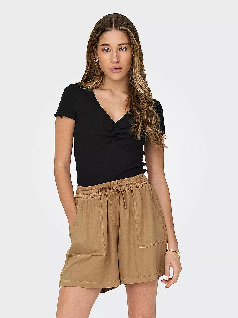 ONLY | T-Shirt Cropped Fit ONLBETTY | schwarz