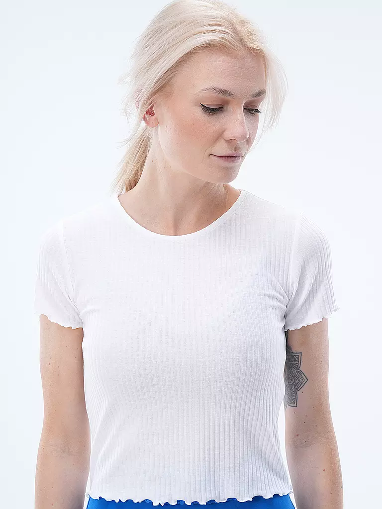 ONLY | T-Shirt Cropped ONLEMMA | hellgrau