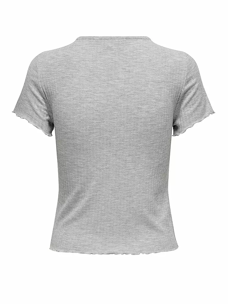 ONLY | T-Shirt Cropped ONLEMMA | hellgrau